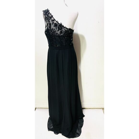 Dresses & Skirts - JJ's House evening dress lace one shoulder black festive formal wedding women M